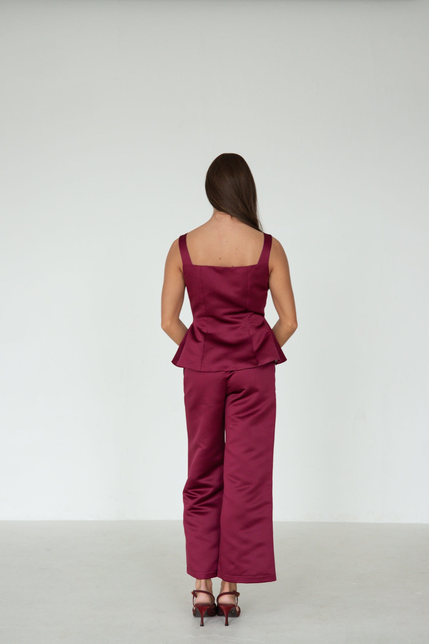 Maroon Culottes