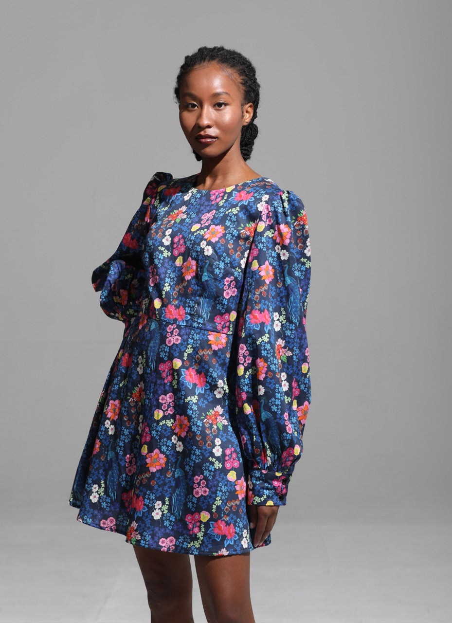 Peacock Mini Dress