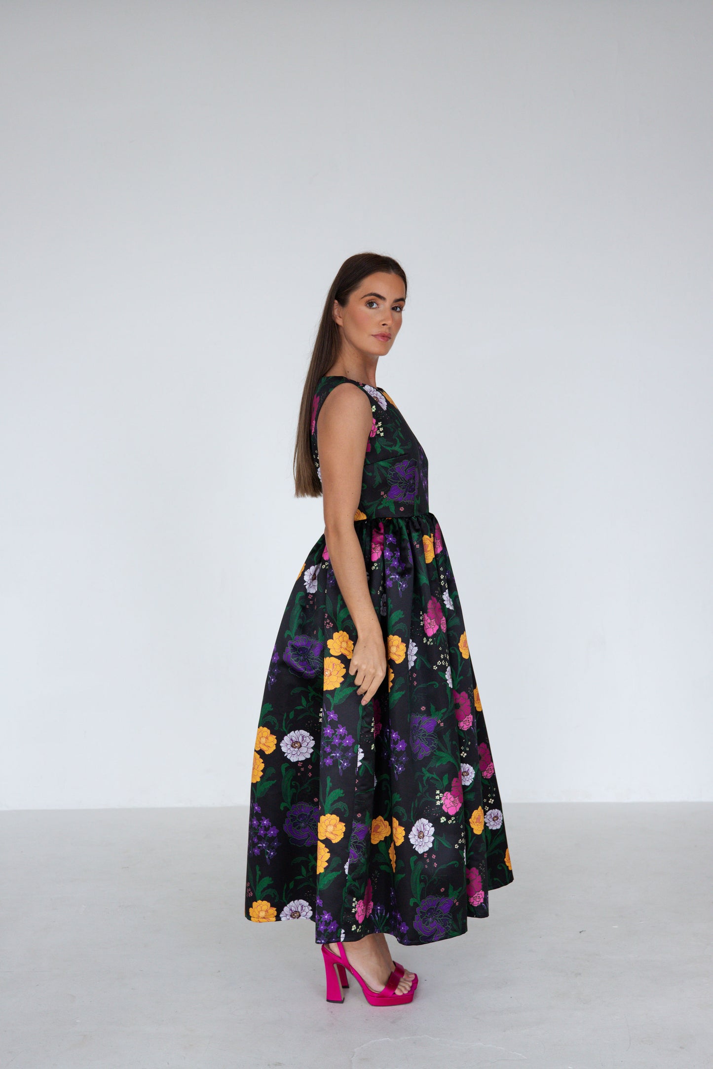 Foxglove Dress in Floral