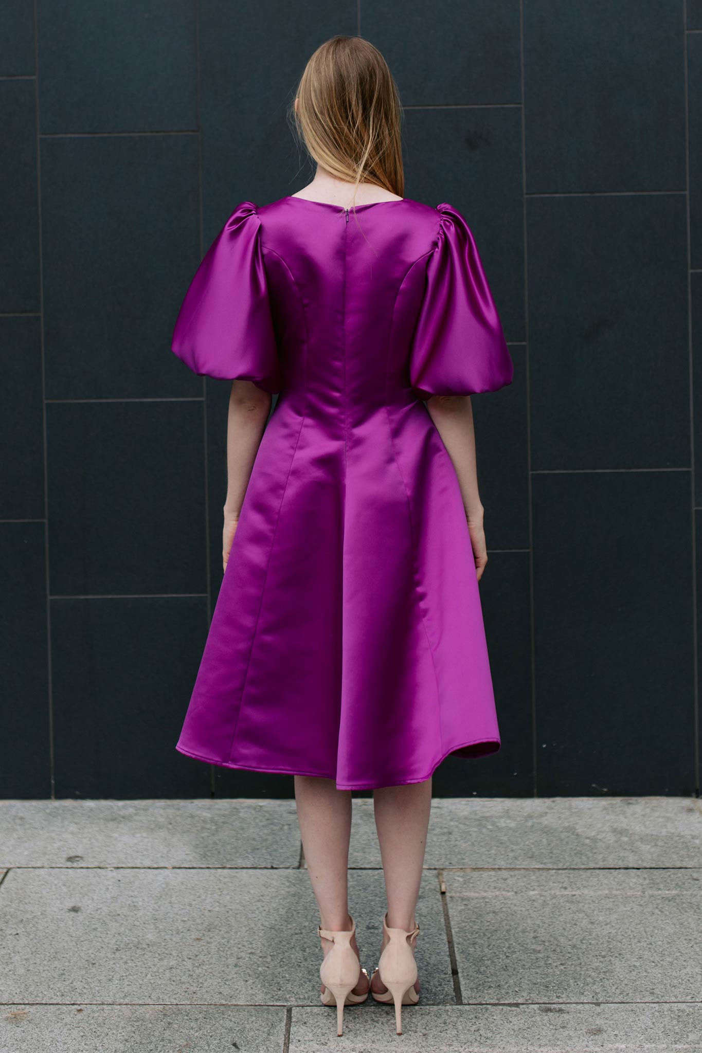 Amalfi in Purple Satin