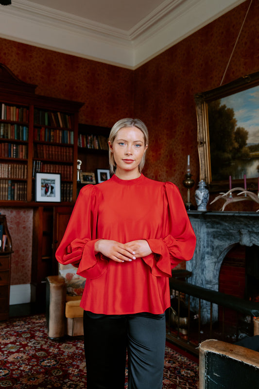 Ann Blouse in Red