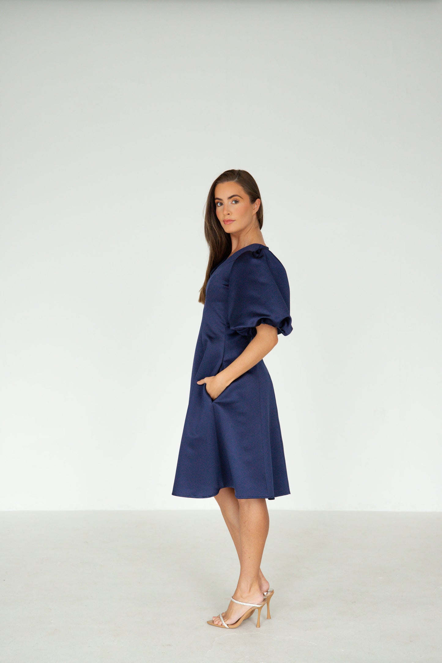 Amalfi Dress in Navy