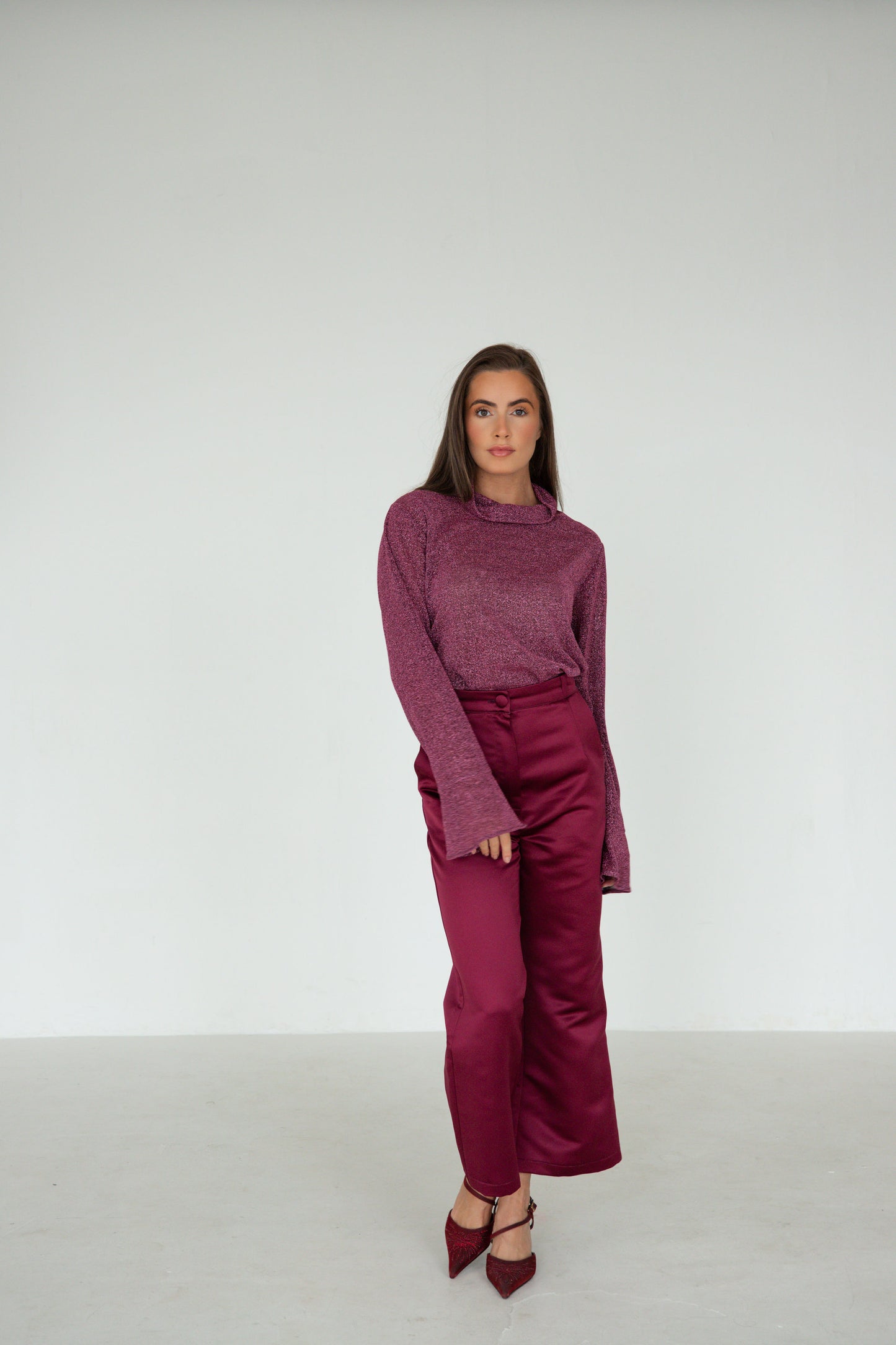 Maroon Culottes