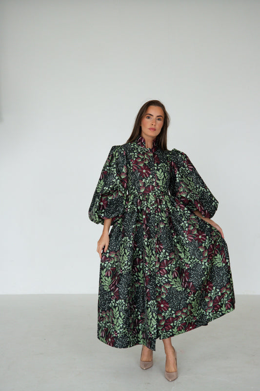 Jacquard Coat Dress