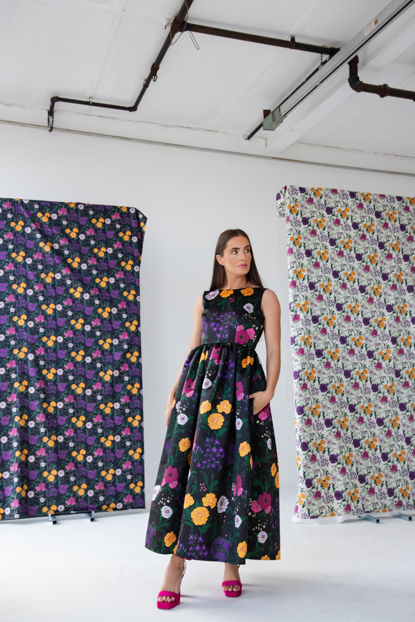 Foxglove Dress in Floral