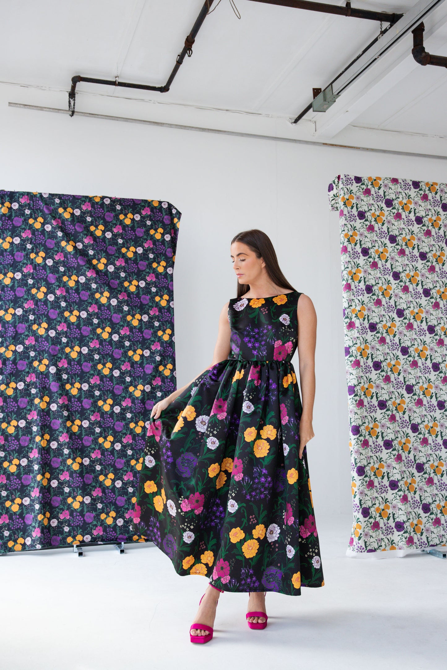Foxglove Dress in Floral
