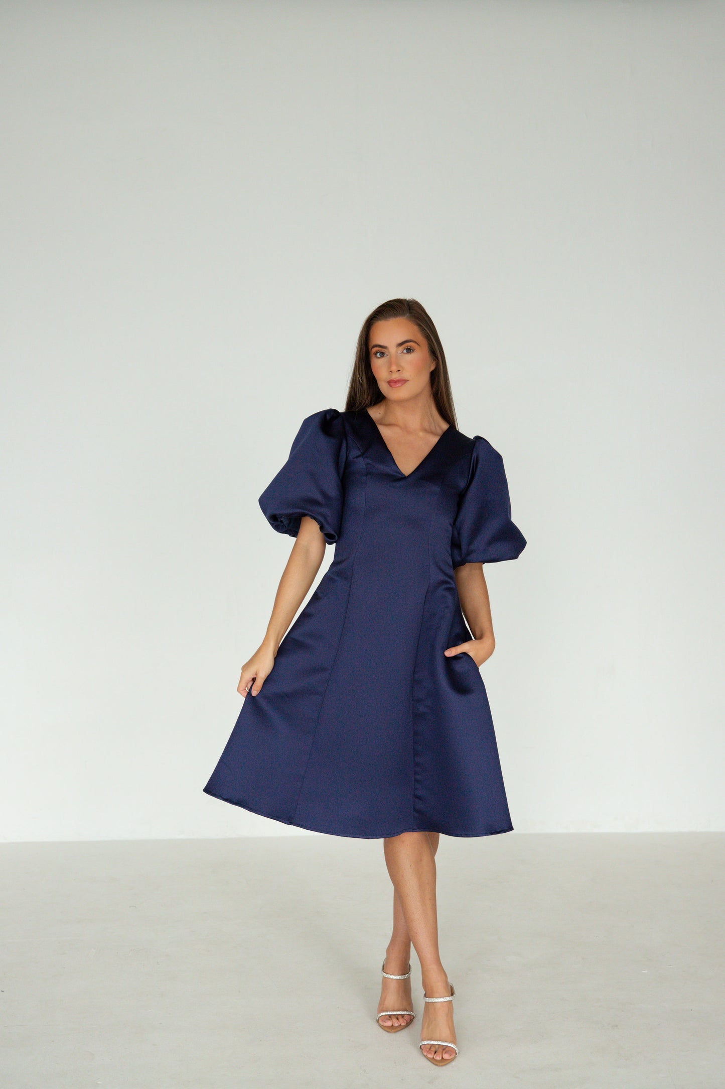 Amalfi Dress in Navy