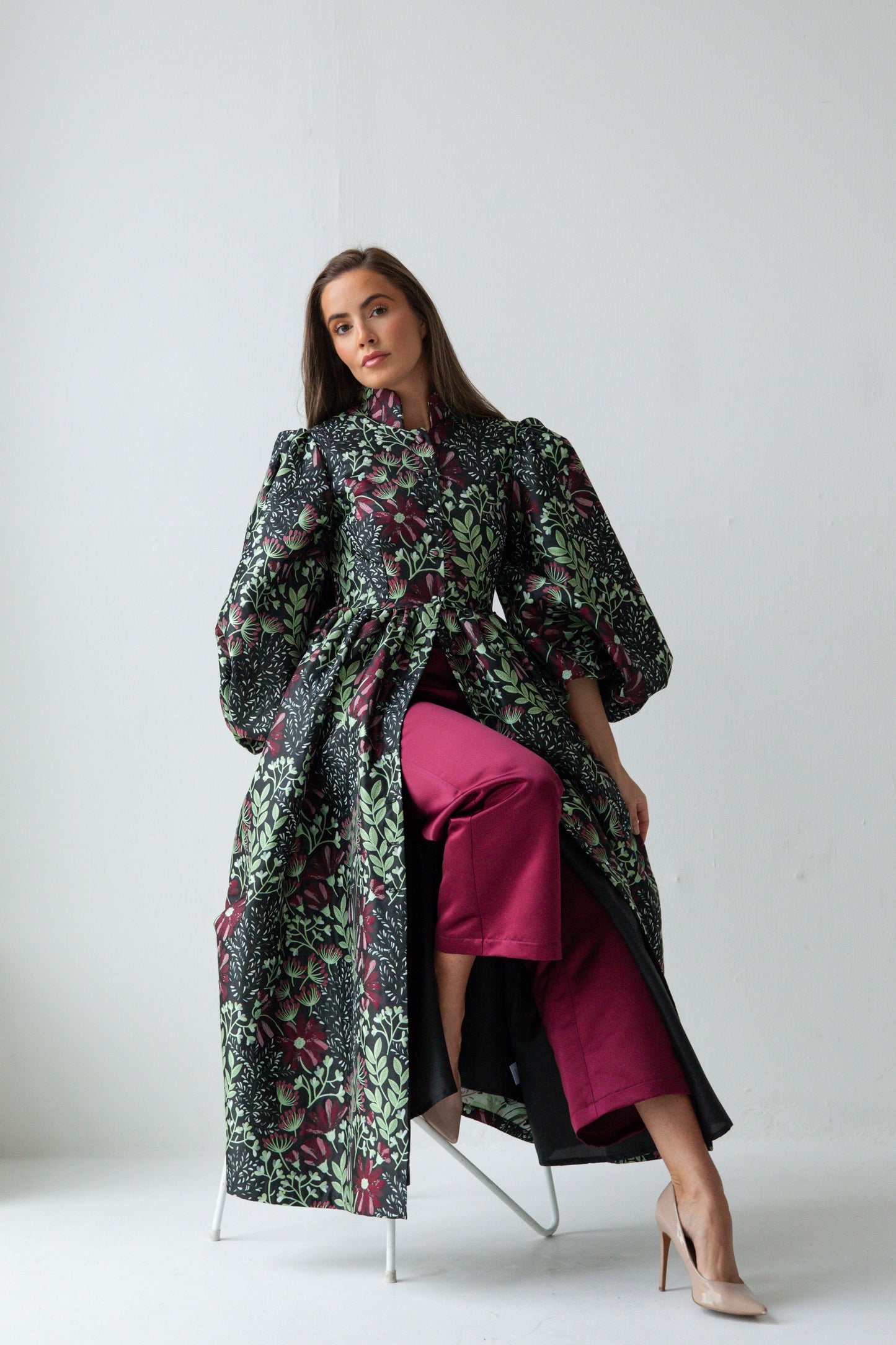 Jacquard Coat Dress