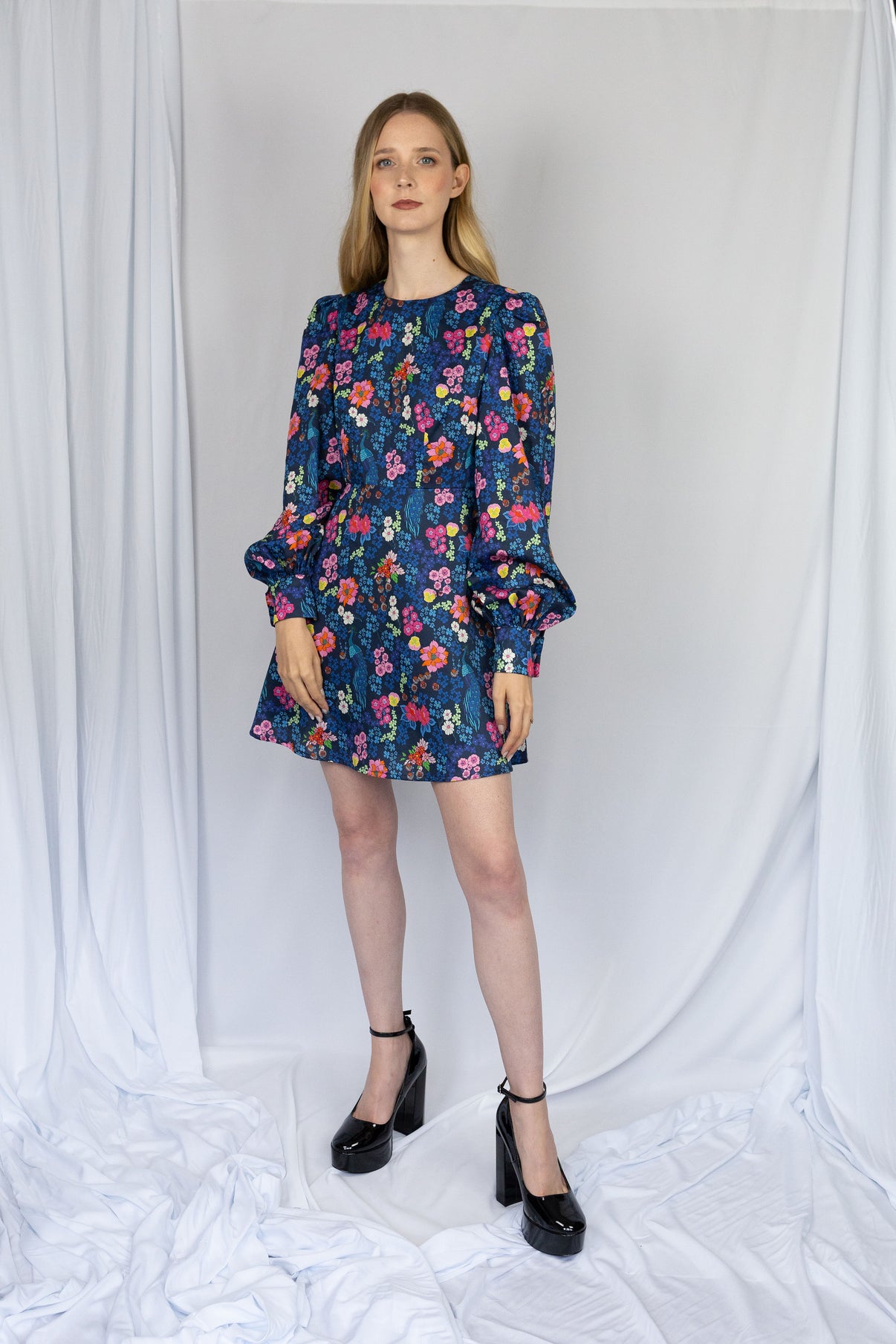 Peacock Mini Dress Cobbler's Lane