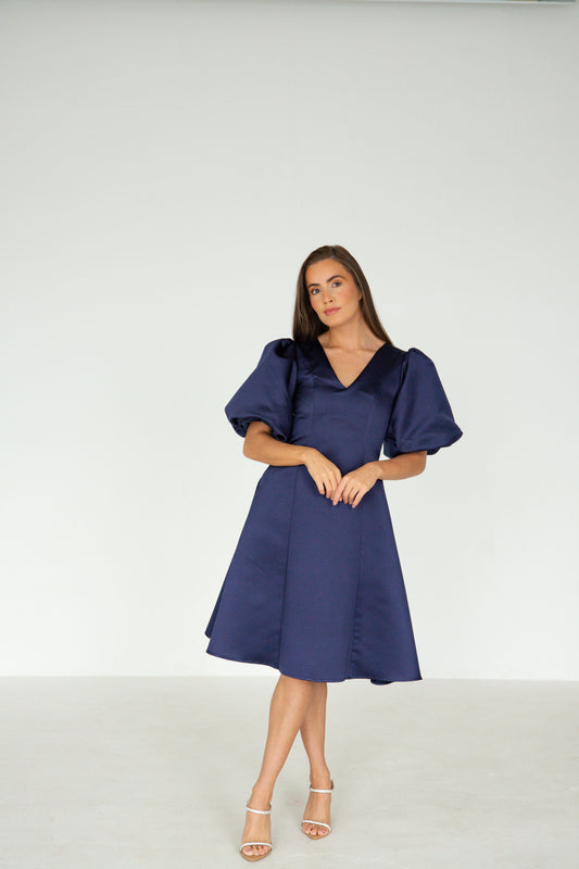 Amalfi Dress in Navy