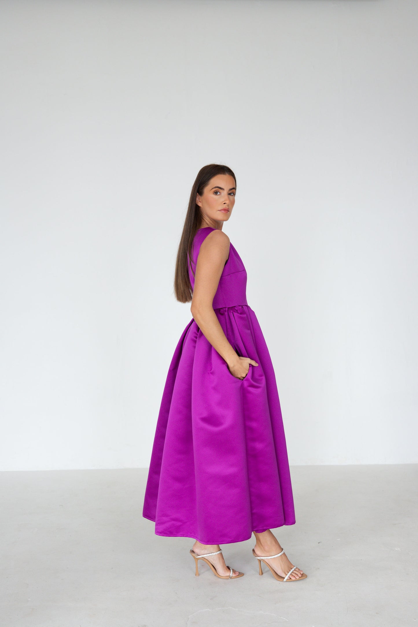 Foxglove Dress in Purple