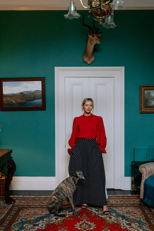 Ann Blouse in Red