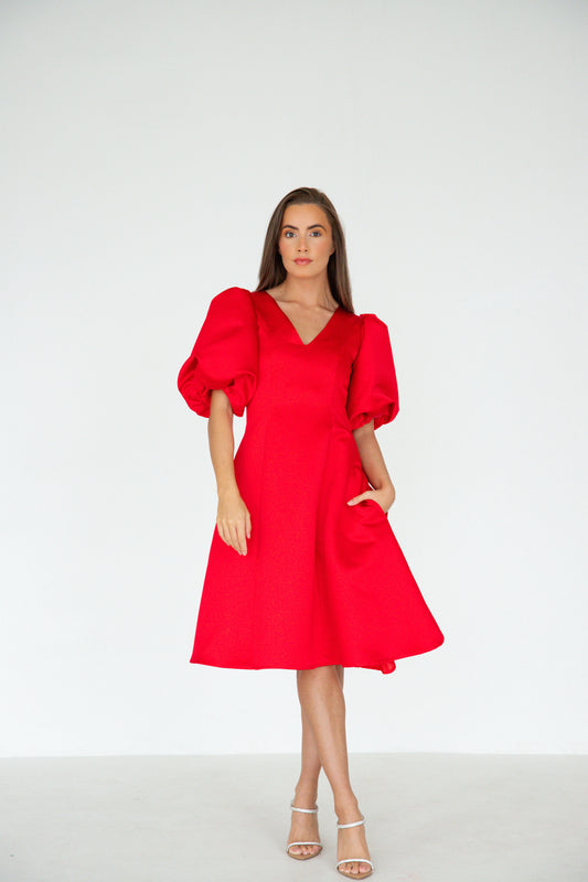 Amalfi Dress in RED