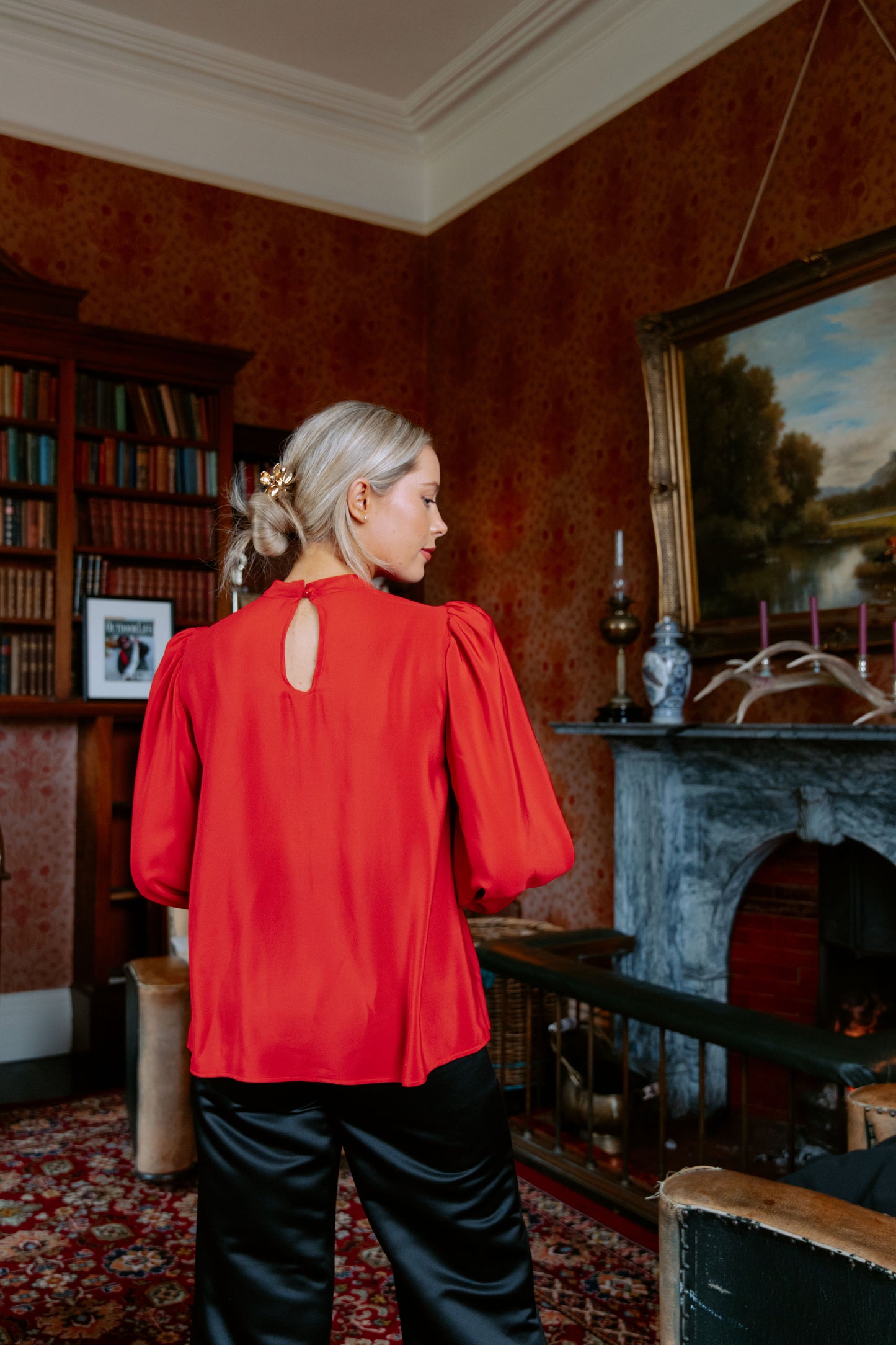 Ann Blouse in Red