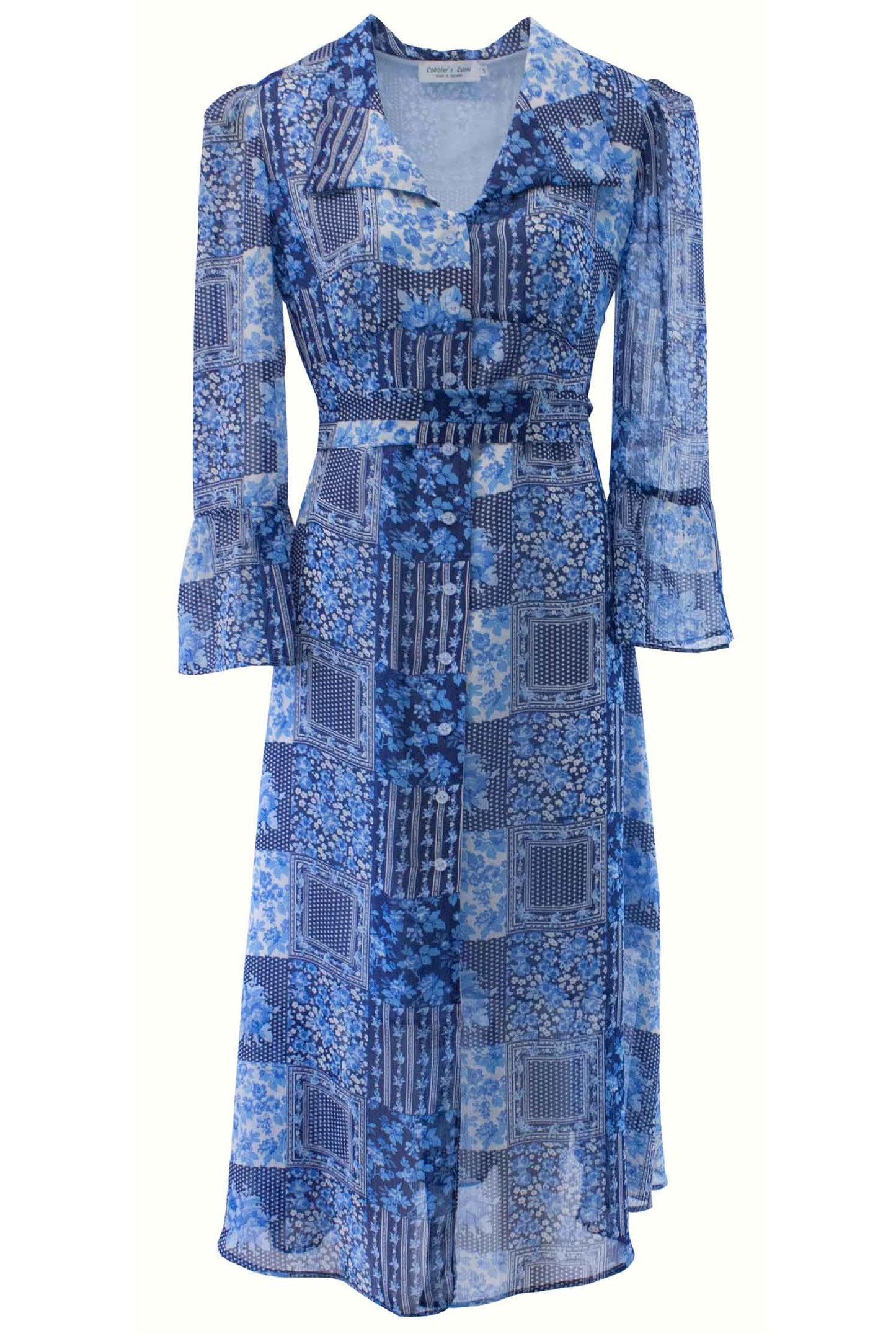 Cassablanca Midi Dress in Blue